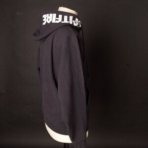 Y2K Spitfire Black Hoodie White Lettering Sweatshirt